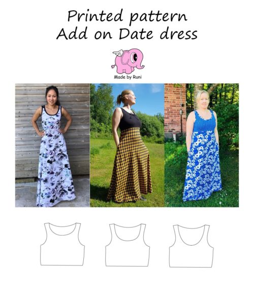 Mönster Add-on Date Dress från Made by Runi