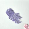 Applikation Blomma Lila o Silver