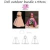 Madebyruni Mönster Doll outdoor bundle
