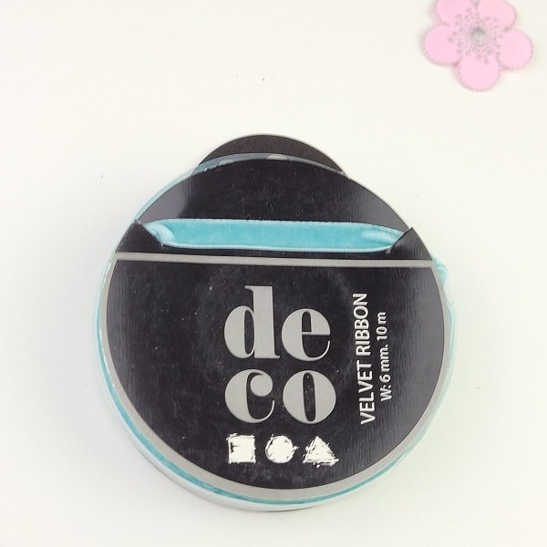 DEKORBAND SAMMET TURKOS 6 MM