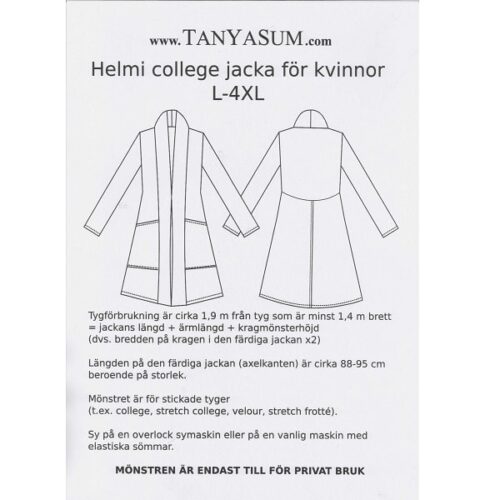 HELMI JACKA FRAMSIDA L-4XL