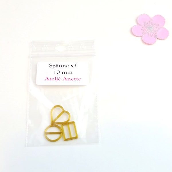 SPÄNNE 10 MM OLD GULD