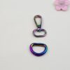 Set med Karbinhake o d-ring 20 mm Rainbow