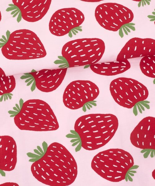 PaaPii Polka eko jersey soft pink red