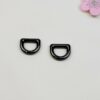 D-ring 13 mm svart metall Gun black
