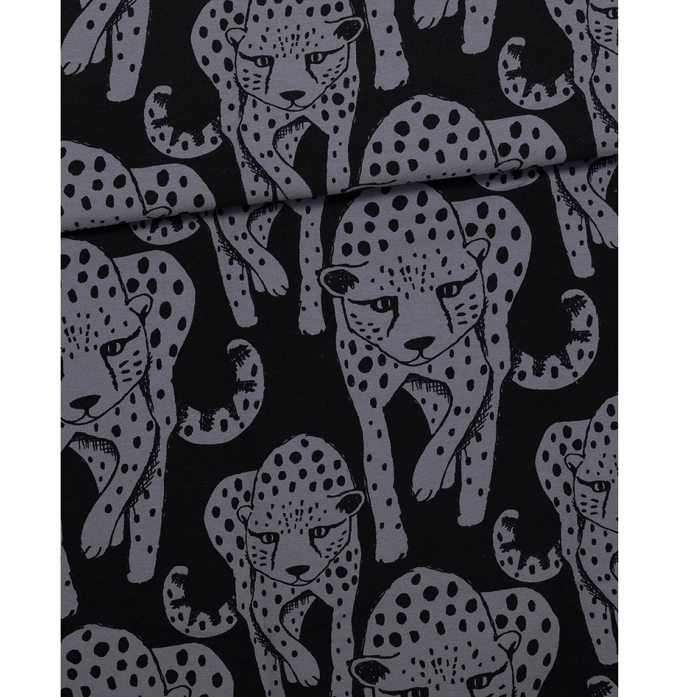 PaaPii Eko Sweatshirt Cheetah black grey