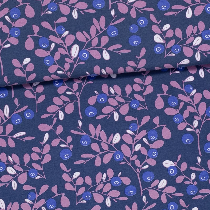 PaaPii eko jersey Varpu blueberry lilac