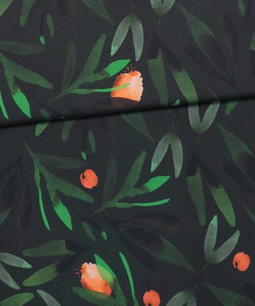 PaaPii ekotrikå digital force of nature mörkgrön