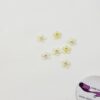 Dekoration mini blomma vit med sten