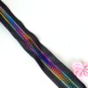 Dragkedja metervara 6 mm Regnbåge Delrin Per dm