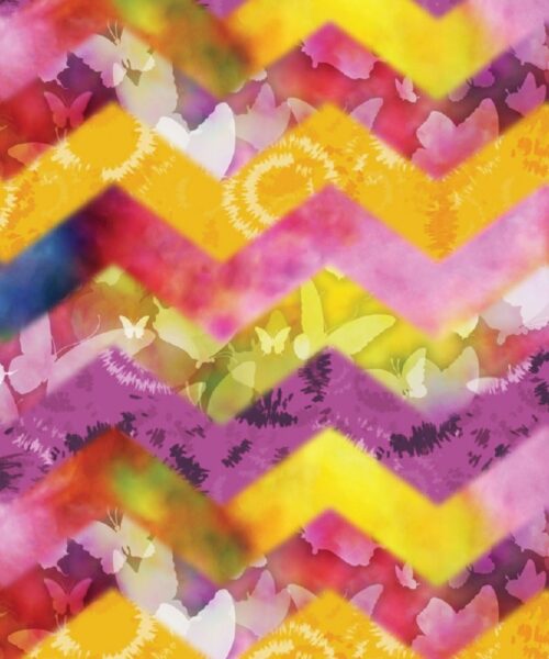 21240502-01 Bomullstyg Rainbow Dream Stripes