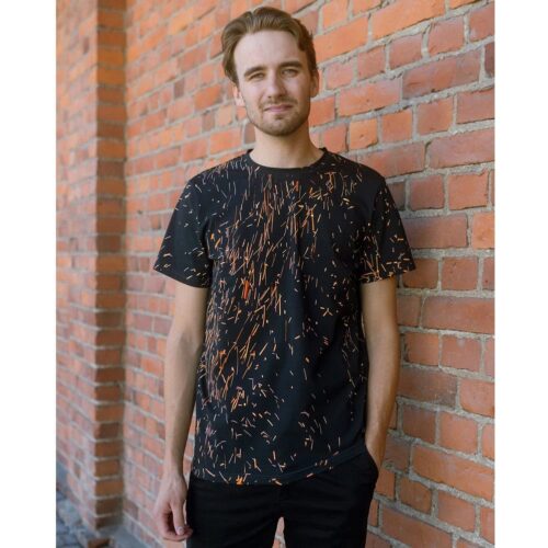 Alternative view of PaaPii Eko Digitaltryck Jersey Sparks charcoal Black