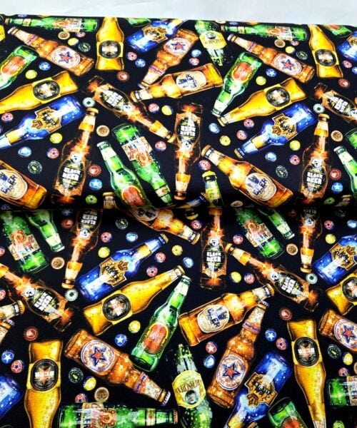 CD3922-BLK Bomullstyg Ölflaskor