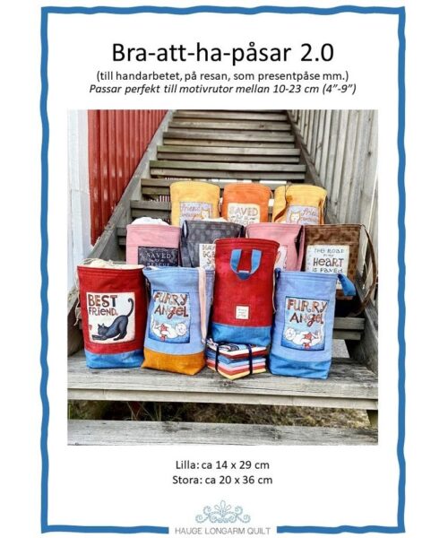 Väskmönster Eva Hauge Bra att ha påsar 2.0