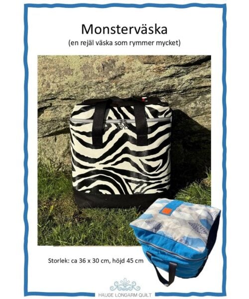 Väskmönster Eva Hauge Monsterväska