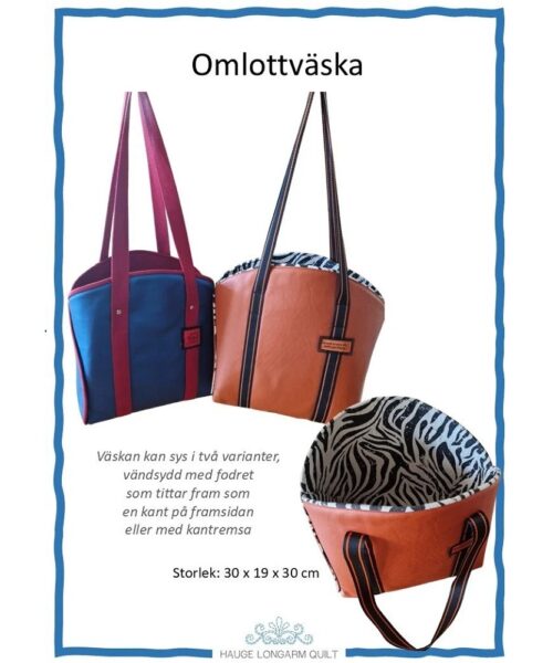 Väskmönster Eva Hauge Omlottväska