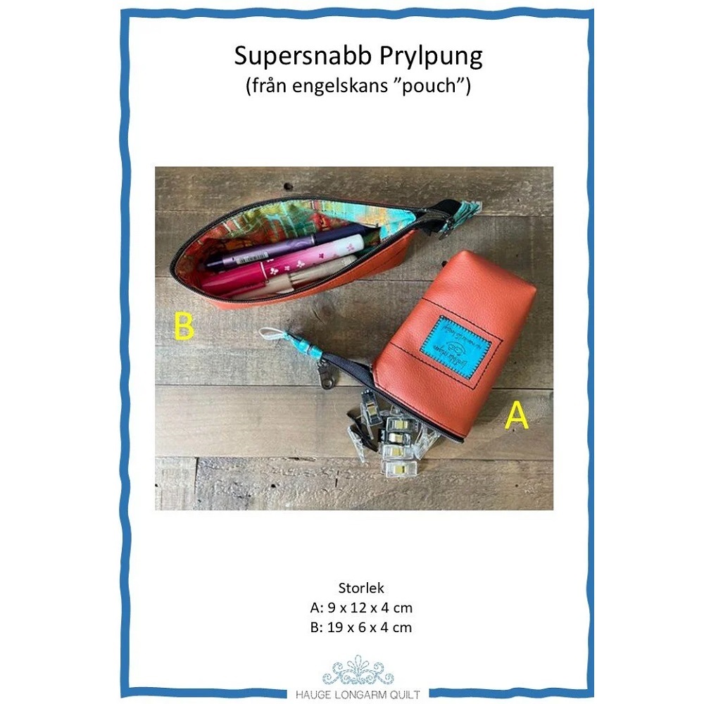 Väskmönster Eva Hauge Supersnabb prylpung