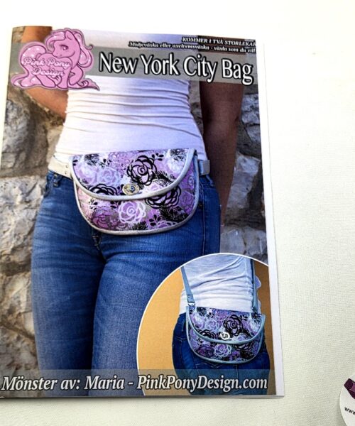 Väskmönster Pink Pony Design New York City Bag